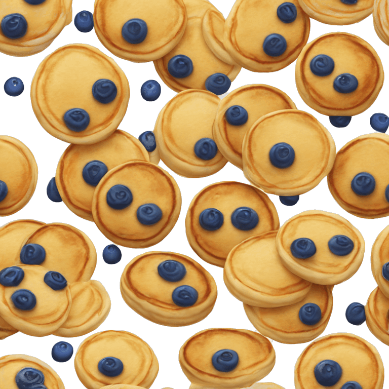 Blueberry pancakes emoji