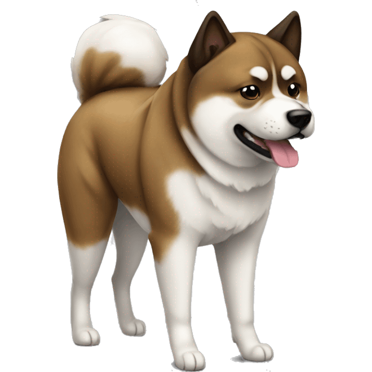 Brindle Akita Inu emoji