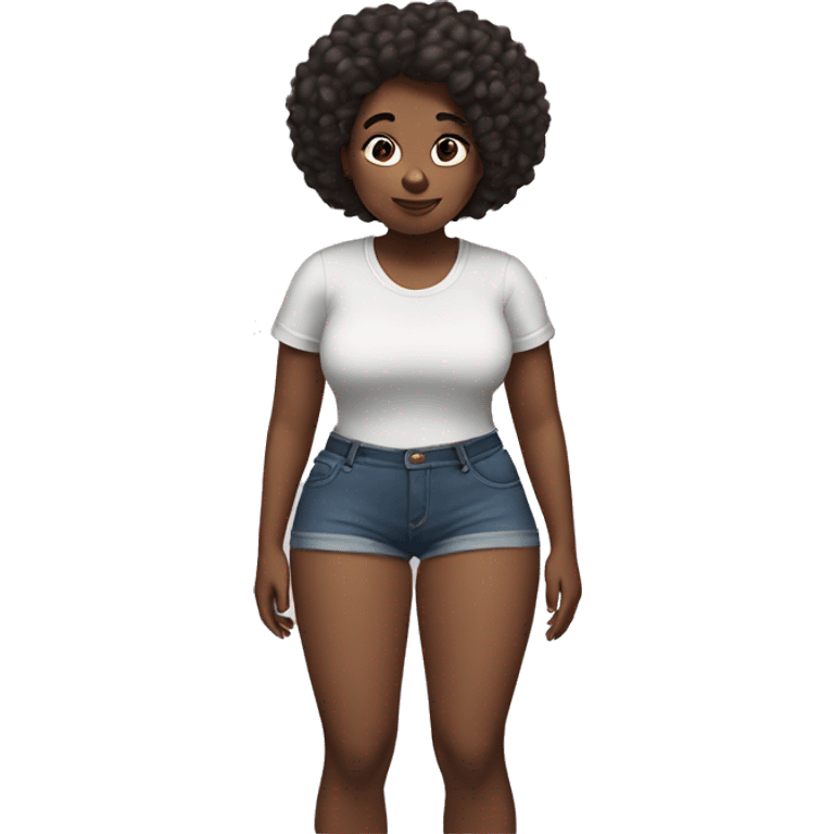 girl with very large thighs and hips emoji