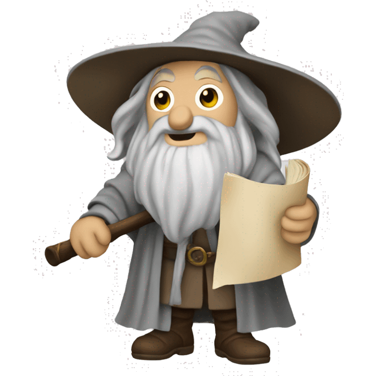 gandalf with a scroll emoji