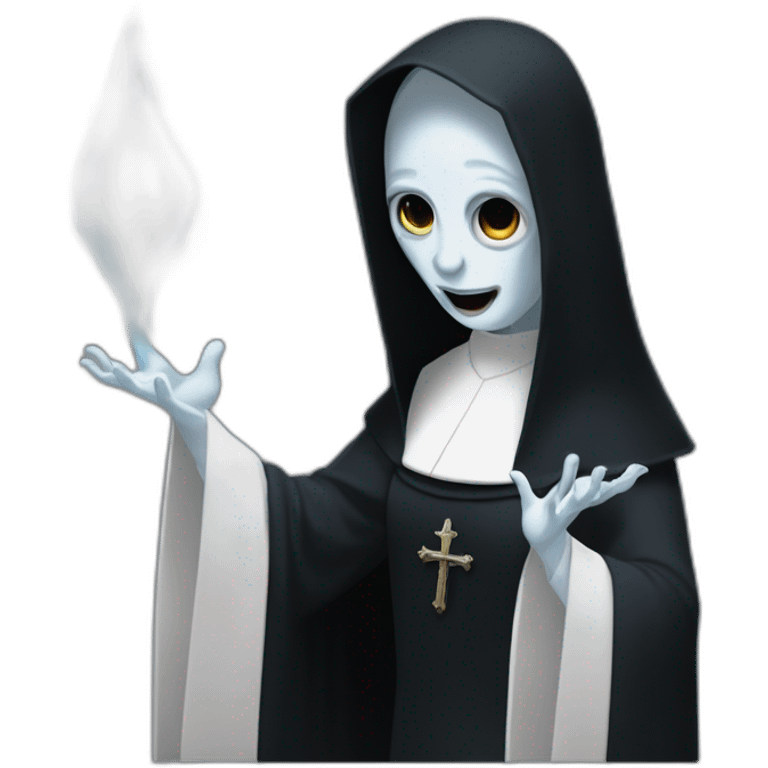 The nun Valak conjuring emoji