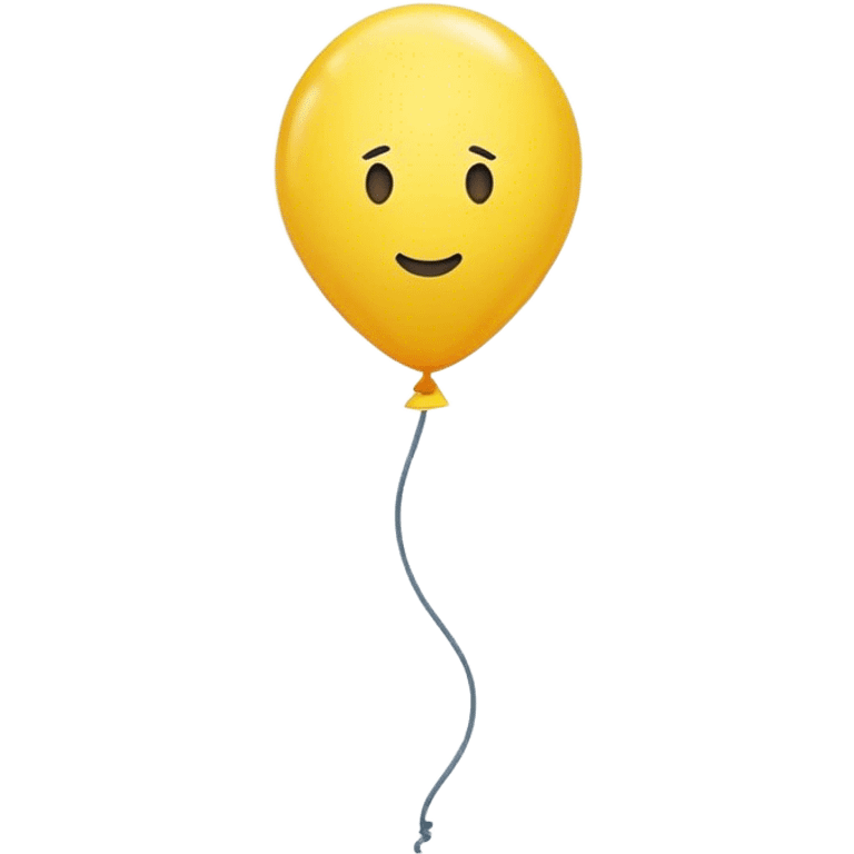 one yellow balloon emoji