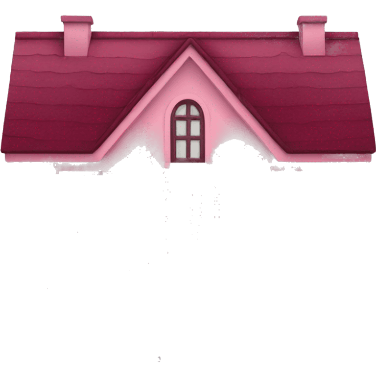 burgundy pink house emoji