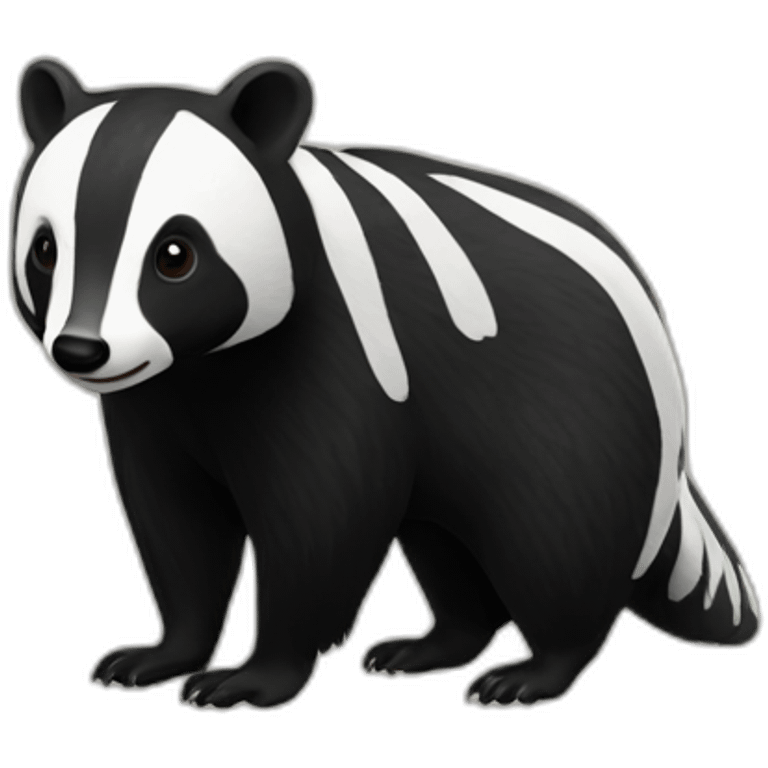 black badger emoji