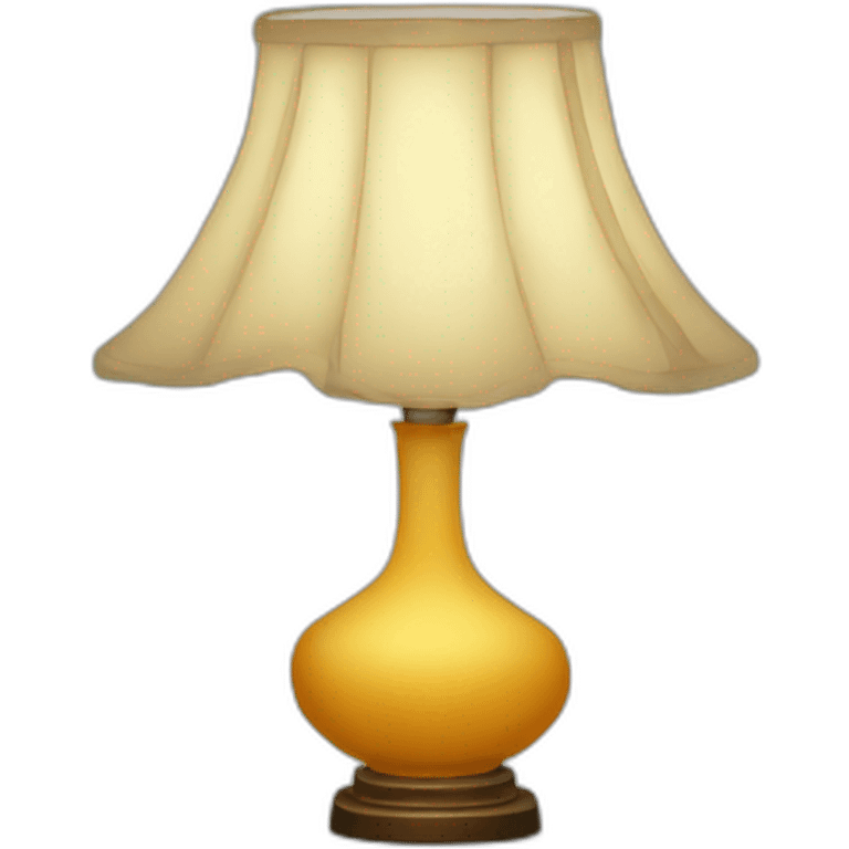 lamp in a dressing emoji