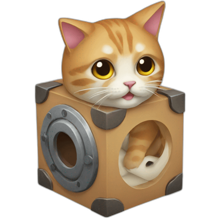 Cat cube emoji