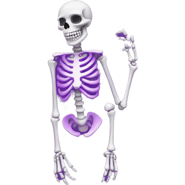 Purple Chrome skeleton  emoji