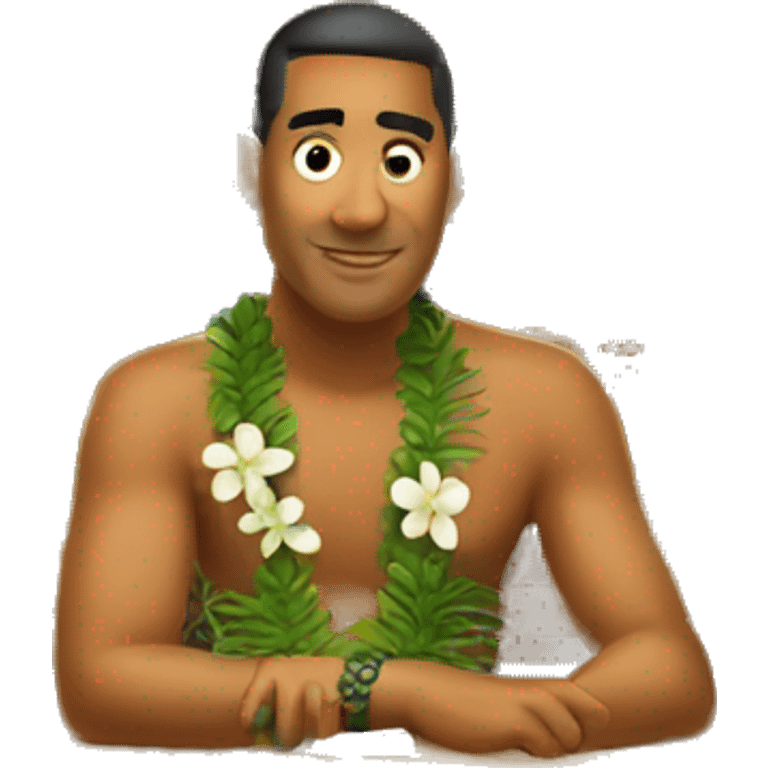 Hawaiian bar  emoji