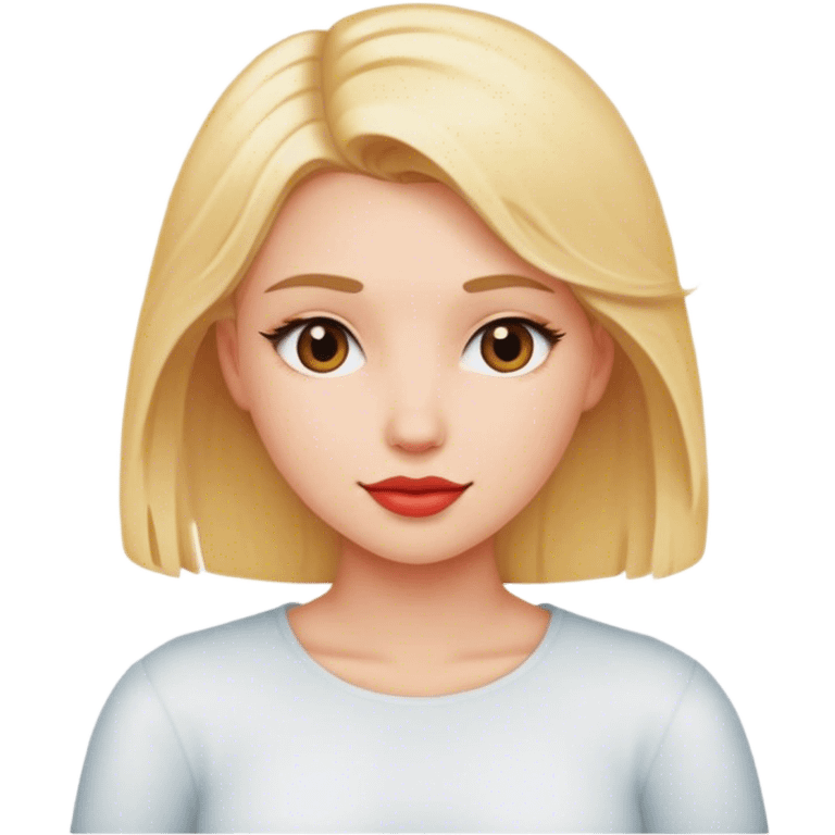 In love blonde girl emoji