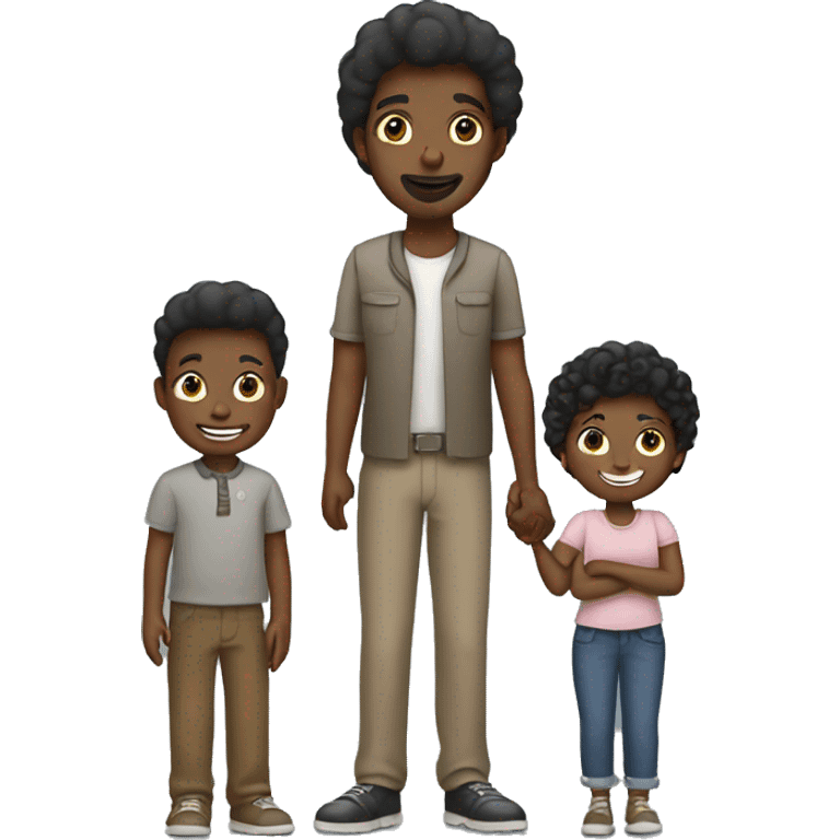 black family (mom, dad, boy, girl) emoji