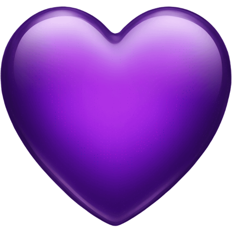 Shiny glass dark purple heart  emoji