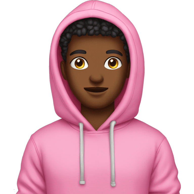 Pink palm puff hoodie  emoji