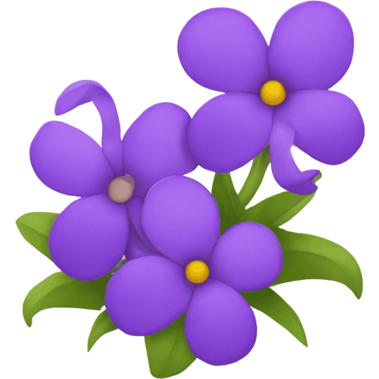 purple flowers emoji