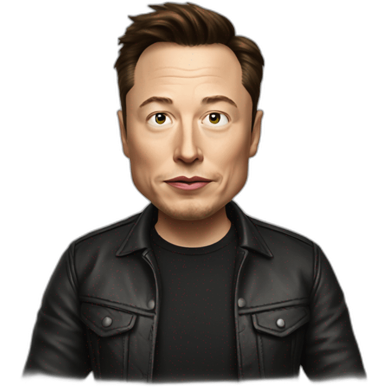 elon musk as bad boy emoji