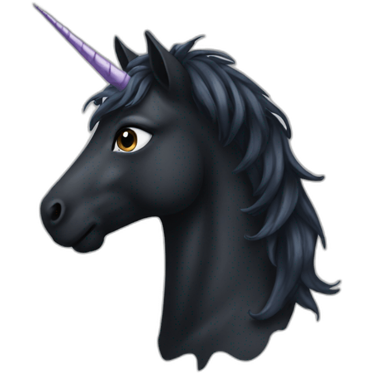 black unicorn emoji