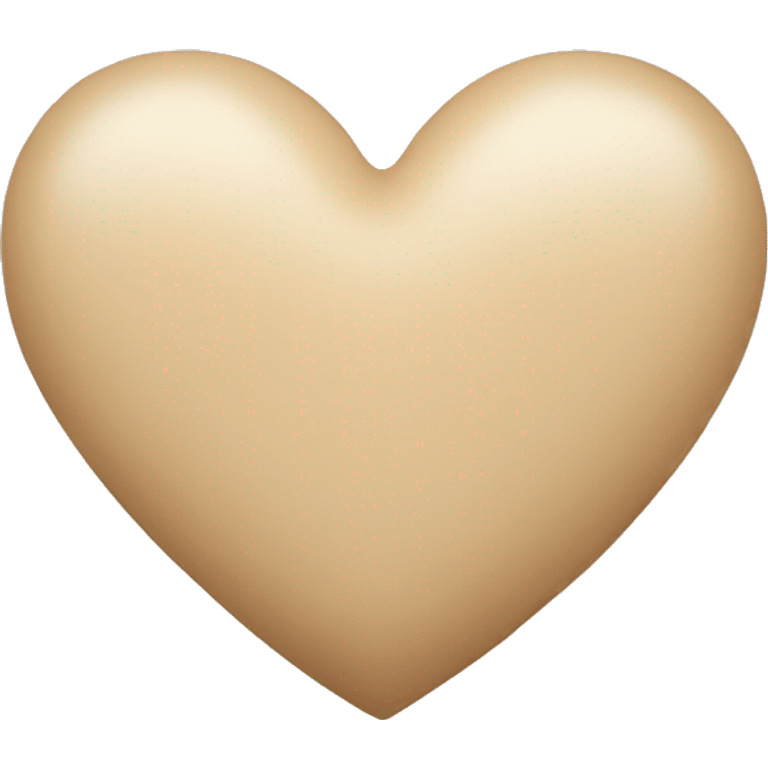 Beige heart emoji