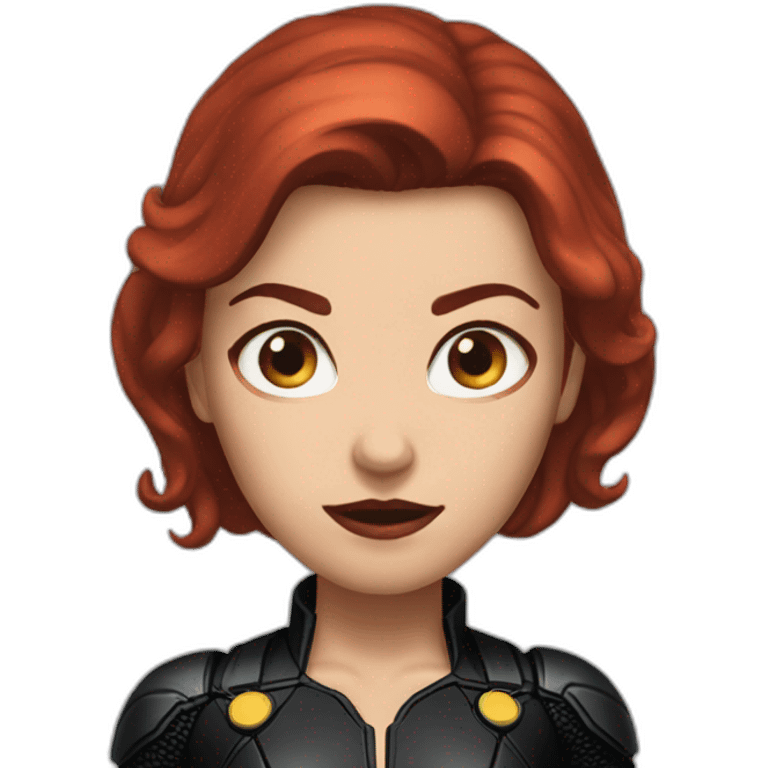 head Black Widow marvel emoji