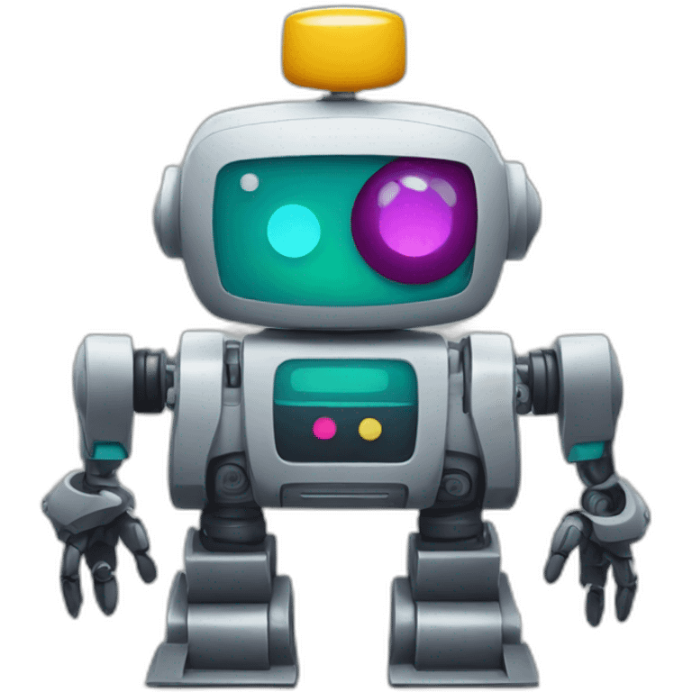 Robot in Slack product colors emoji