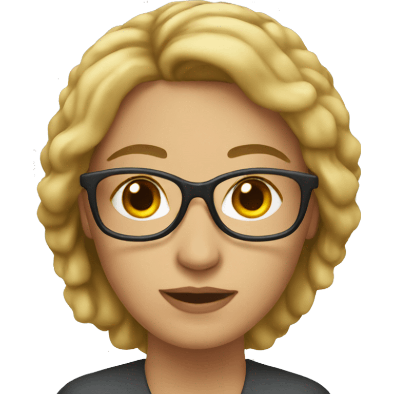 female psychologist writing emoji