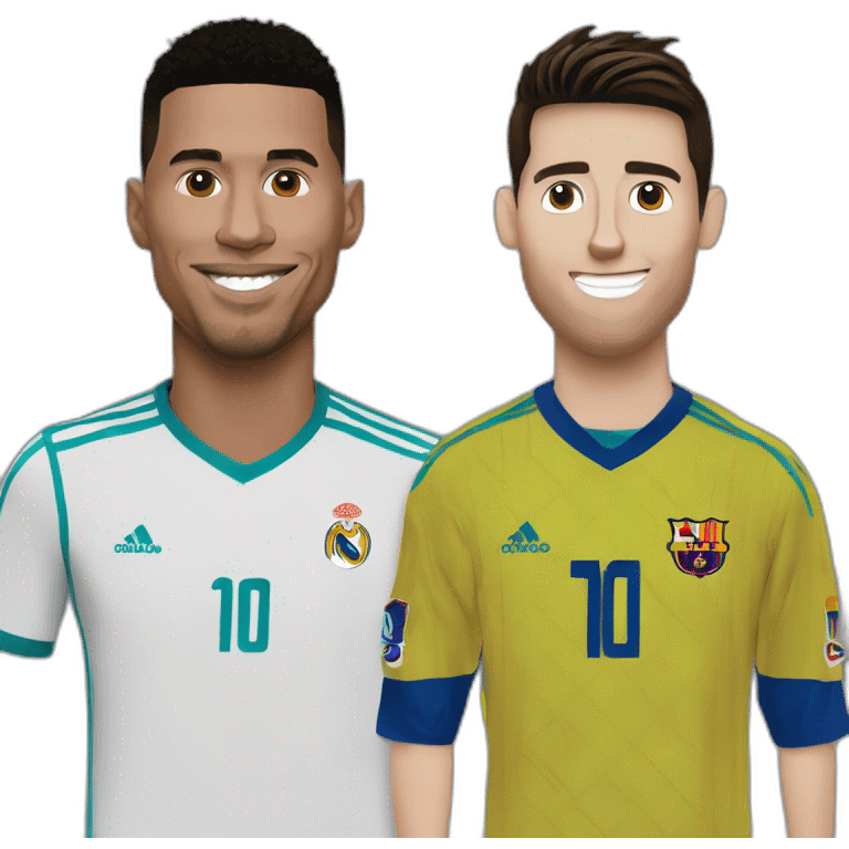 Ronaldo et Messi emoji