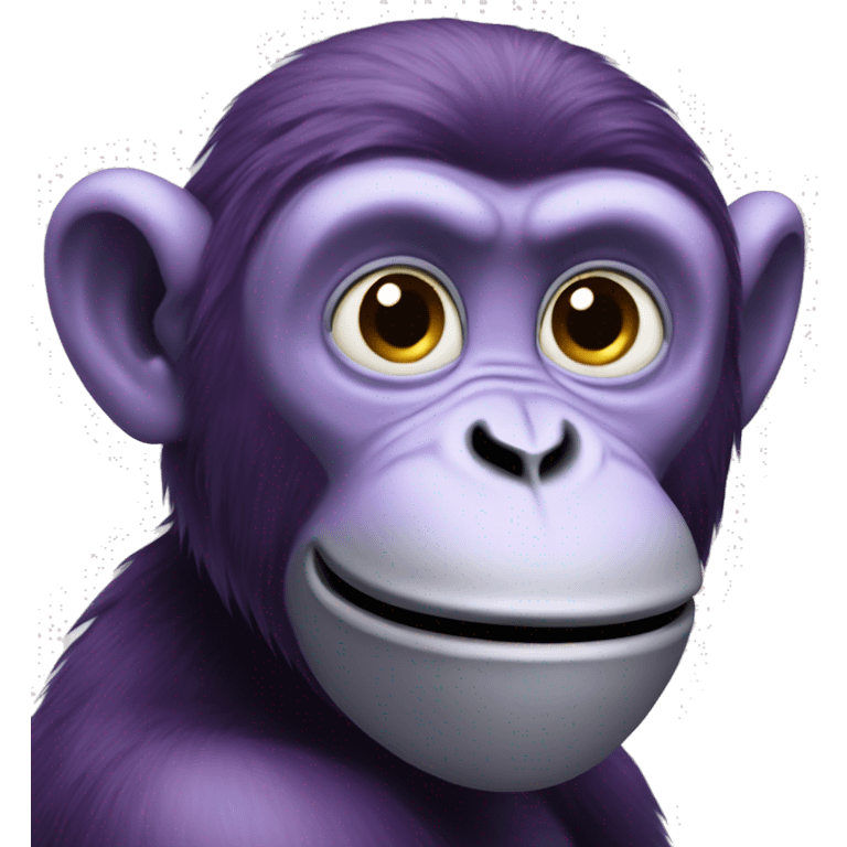 Purple monkey emoji