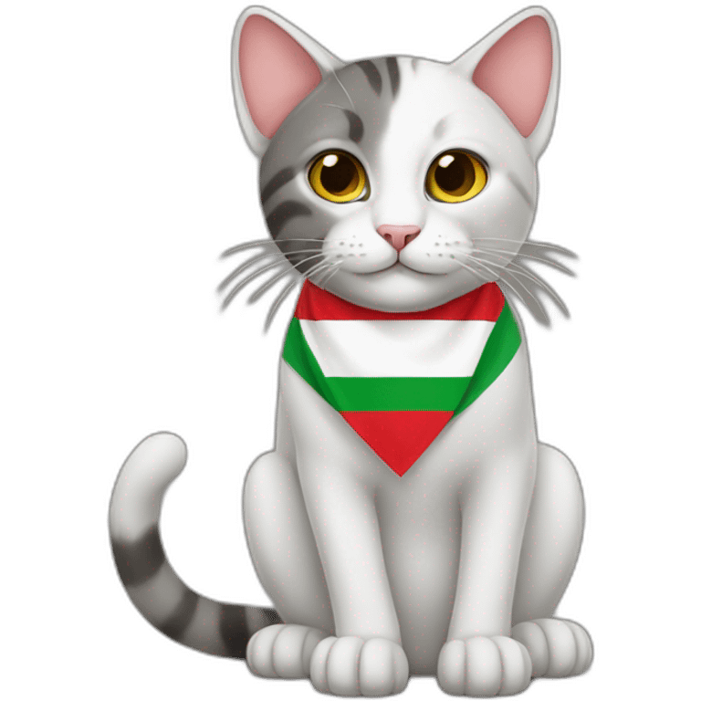 Cat with Sudan's flag emoji