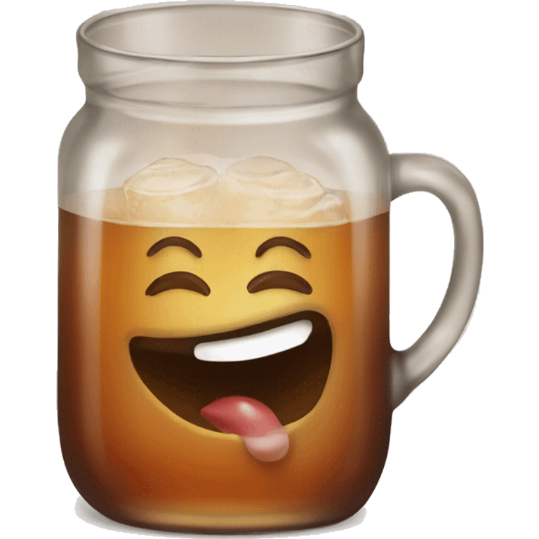 sweet tea in glass emoji