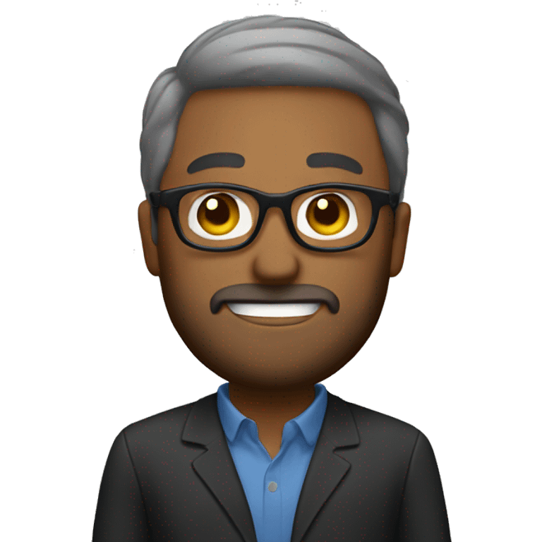 man with beard and glasses emoji