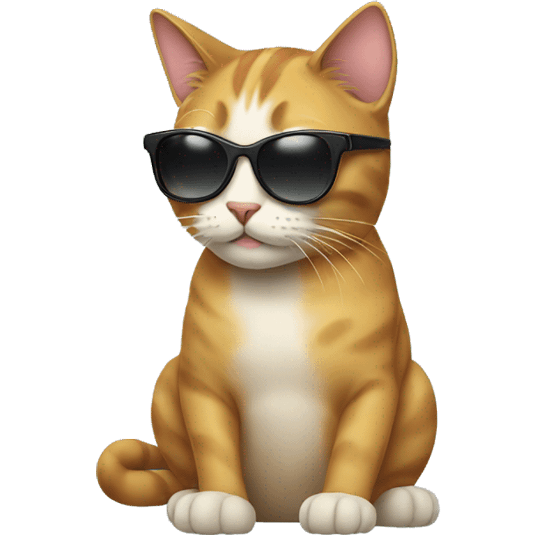 Cat with sunglasses emoji