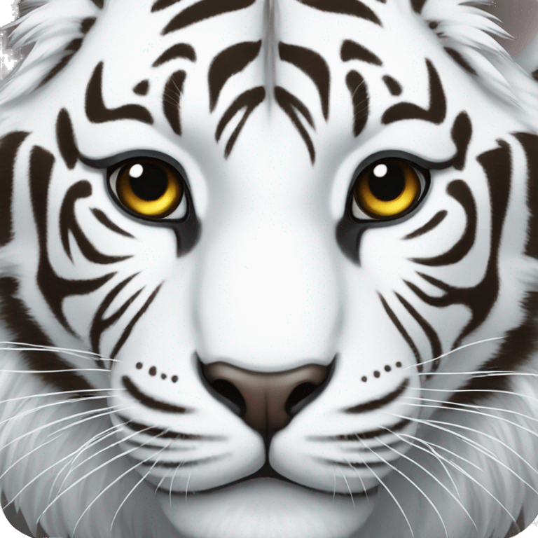 white tiger  emoji