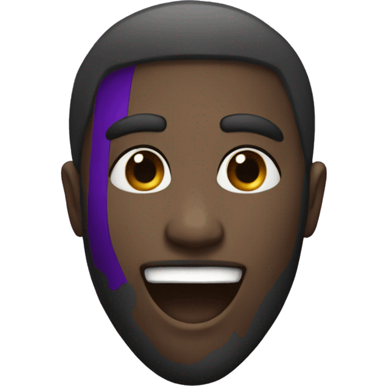 a black and purple heart emoji