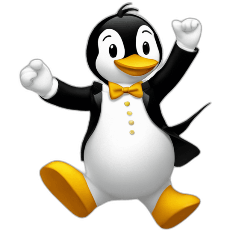 tux linux dancing emoji