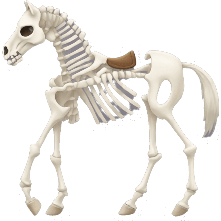 Skeleton horse emoji