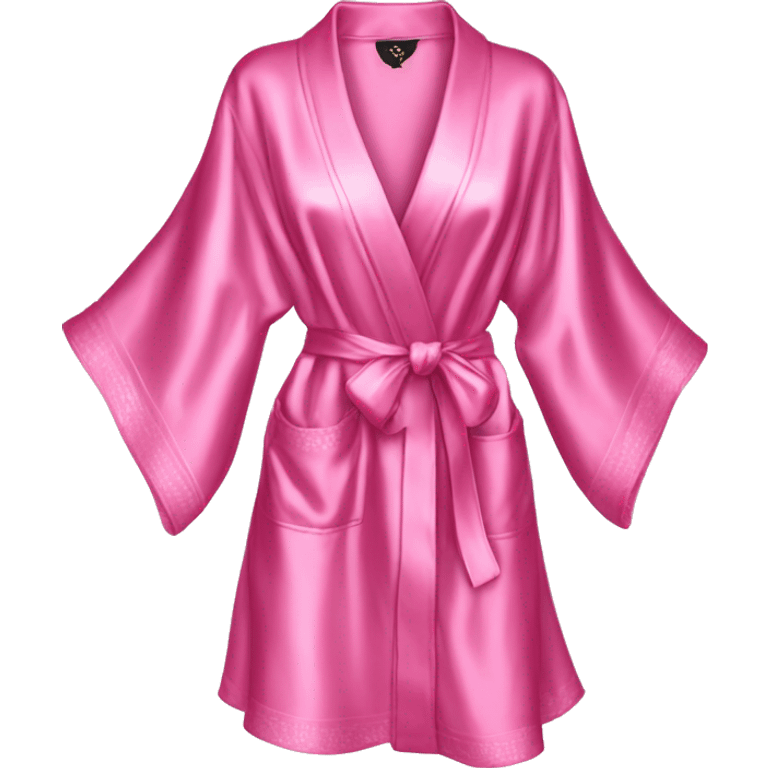 Victorias secret robe pink silk emoji