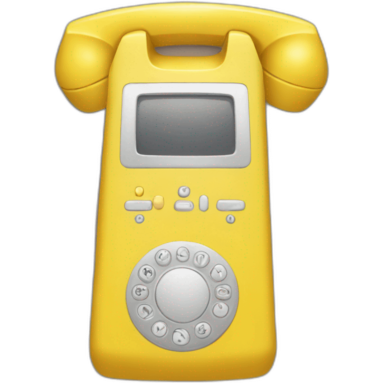 Yellow phone emoji