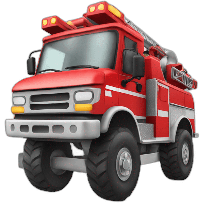 Men on a firetruck emoji