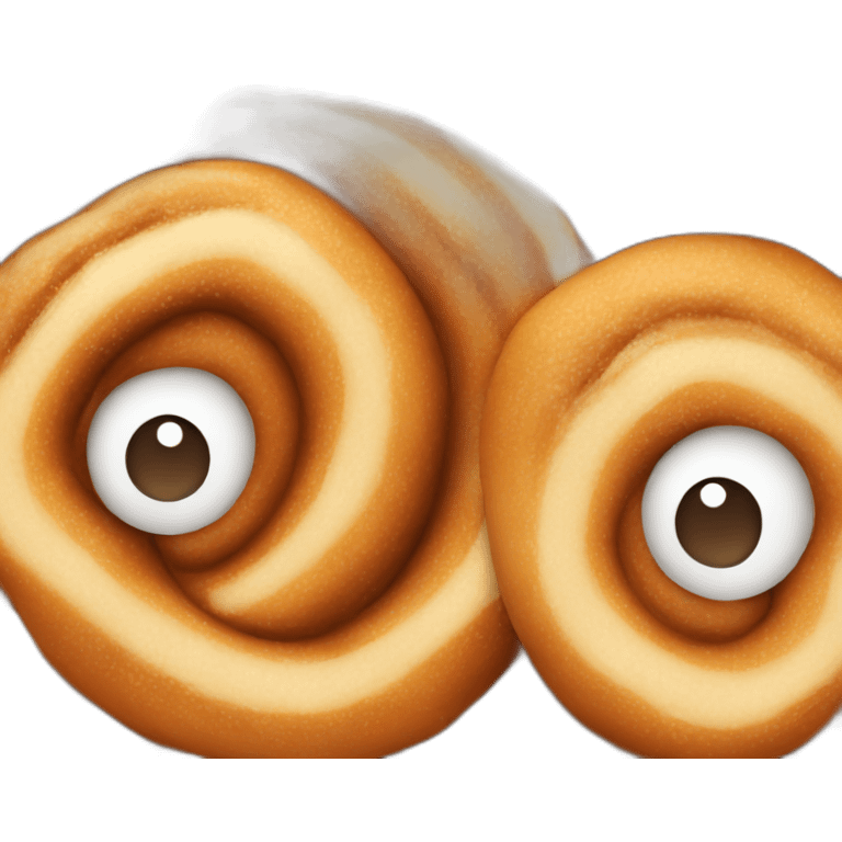 cinnamon bun head emoji