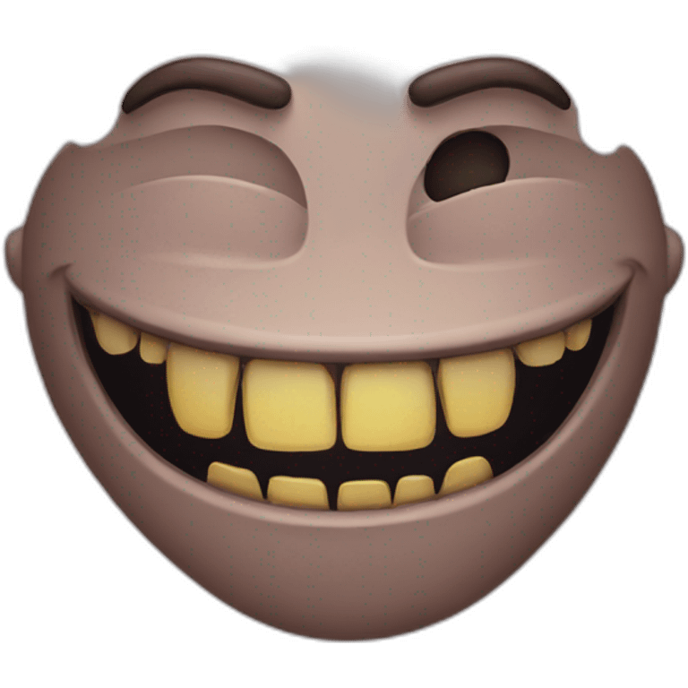 creepy smile emoji