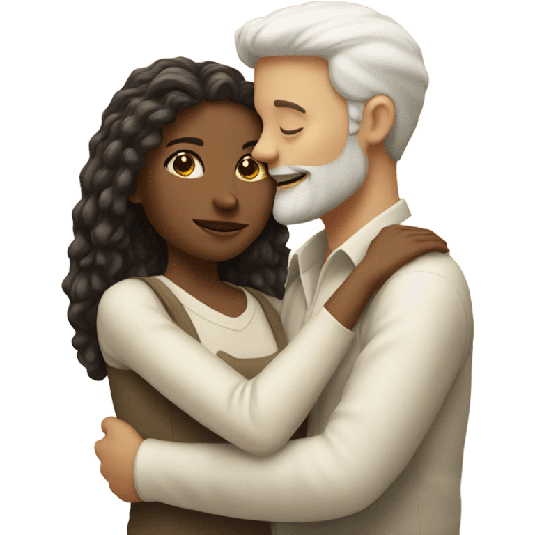 White people hyper realistic lovers emoji