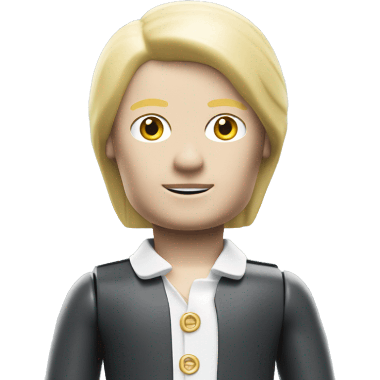 Playmobil figure with white skin and blonde hair emoji