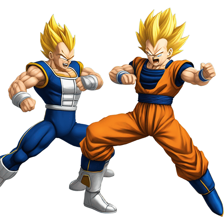 Vegeta and goku emoji