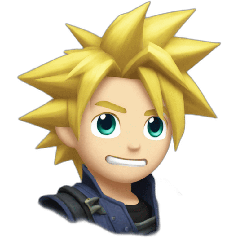 cloud strife saying GG emoji