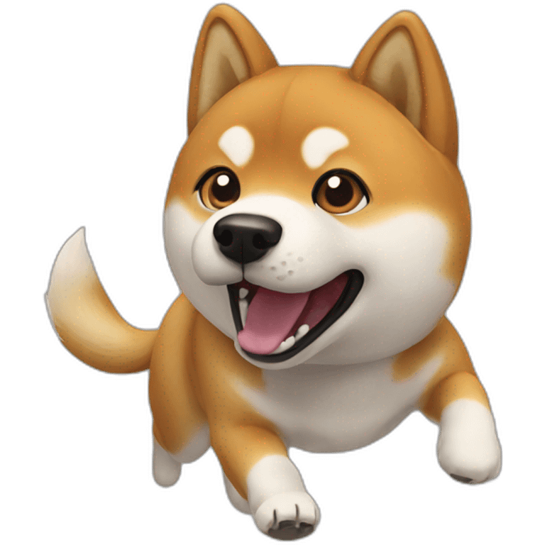 Shiba inu zooming emoji