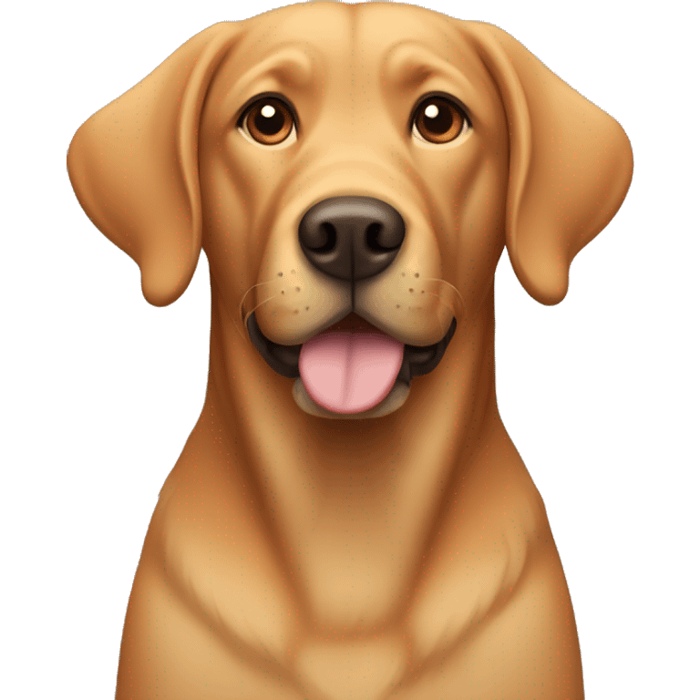 a labrador with ginger color fur and floppy ears  emoji