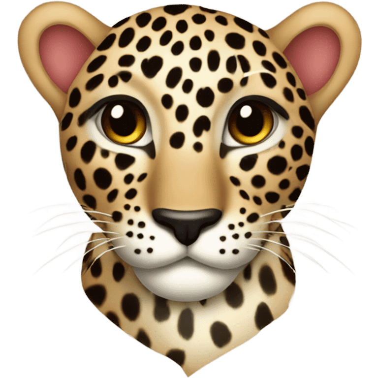 heart leopard emoji