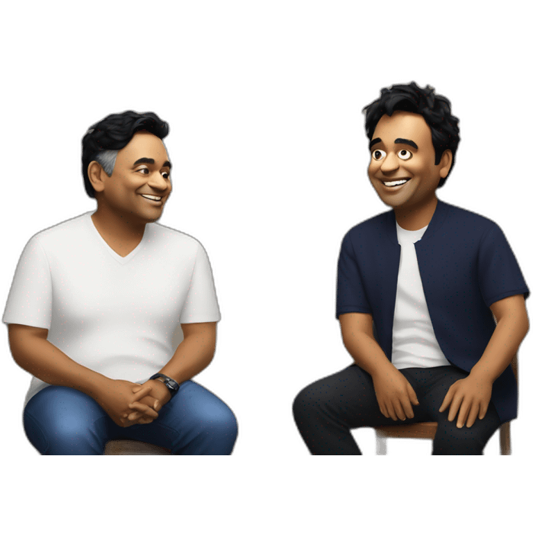 AR Rahman with mike emoji