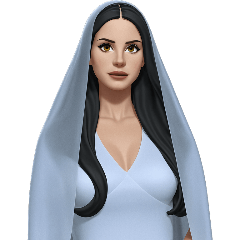 elegant girl in a veil emoji