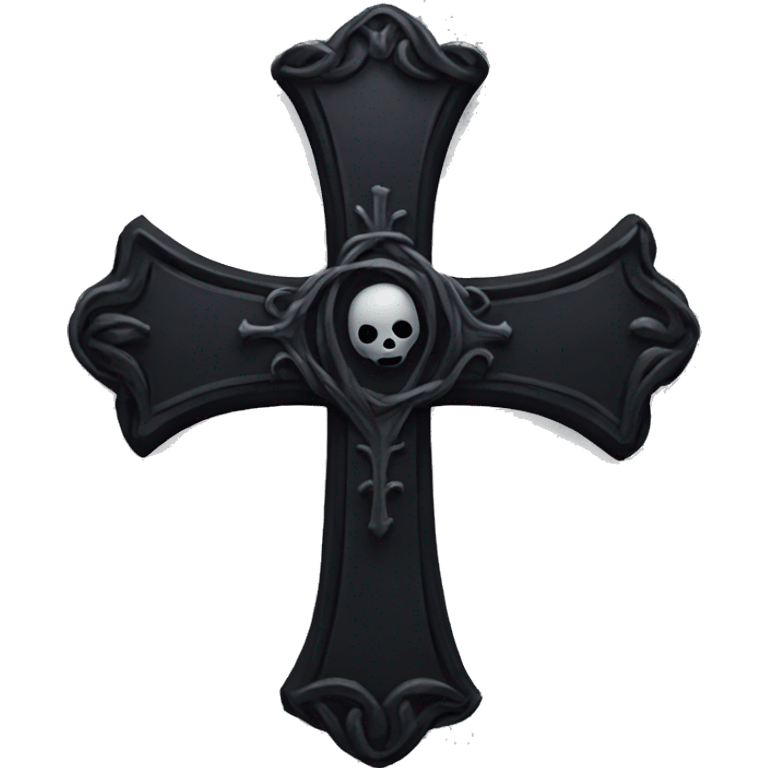 goth cross emoji