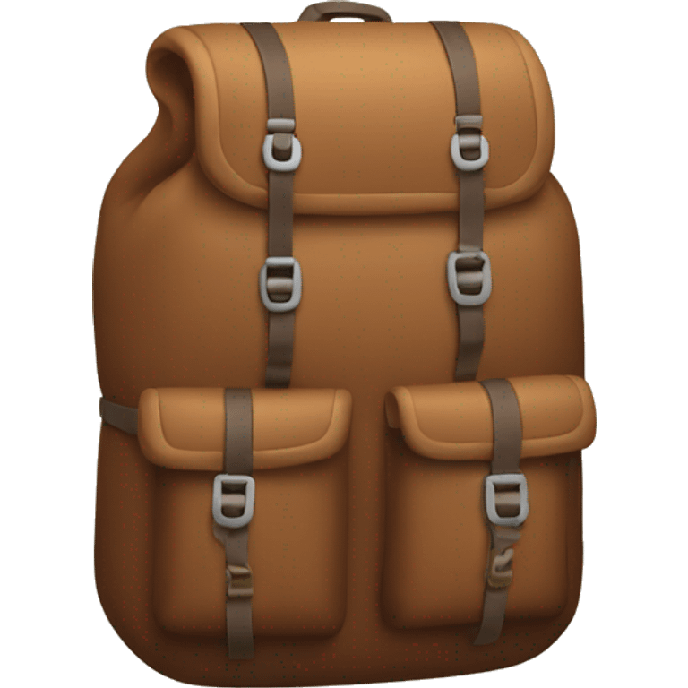 brown hiking backpack emoji