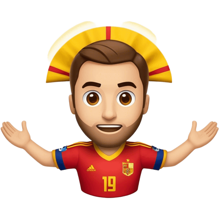 Cinematic Realistic La Liga Pop Culture Emoji, showcasing a dynamic portrayal of Spain's premier football league rendered with lifelike detail and energetic, modern lighting. emoji